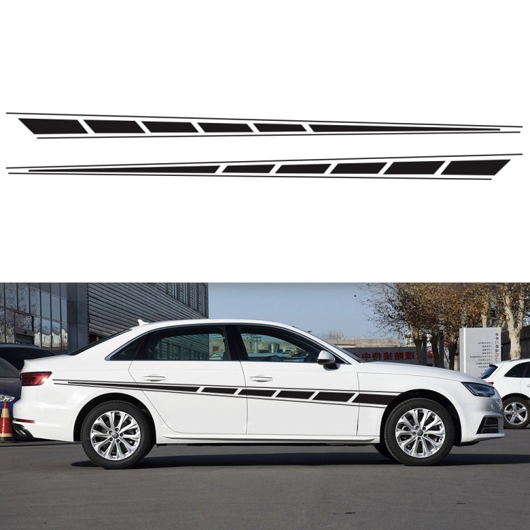 2 PCS/Set D-970 Checkered Flag Pattern Car Modified Decorative Sticker(Black) - Decorative Sticker by PMC TechLife | Online Shopping South Africa | PMC TechLife | Buy Now Pay Later Mobicred