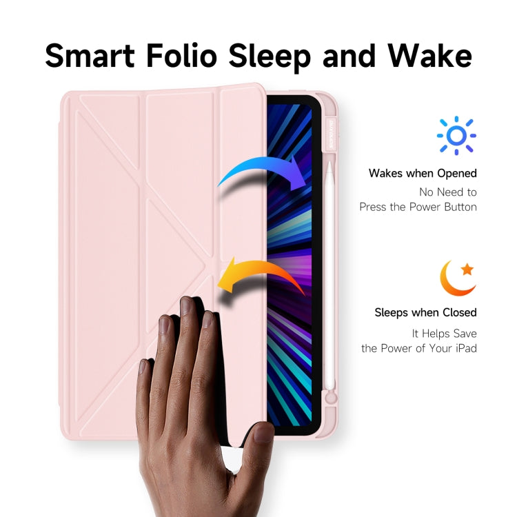 DUX DUCIS Magi Series Shockproof Tablet Case For iPad Pro 11 2022/2021/2020/2018 (Pink) - iPad Pro 11 (2018) Cases by DUX DUCIS | Online Shopping South Africa | PMC Jewellery | Buy Now Pay Later Mobicred