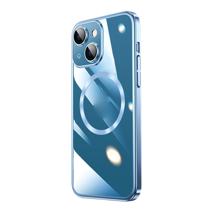 For iPhone 14 Magsafe Magnetic Electroplated PC Phone Case (Blue) - iPhone 14 Cases by PMC TechLife | Online Shopping South Africa | PMC TechLife