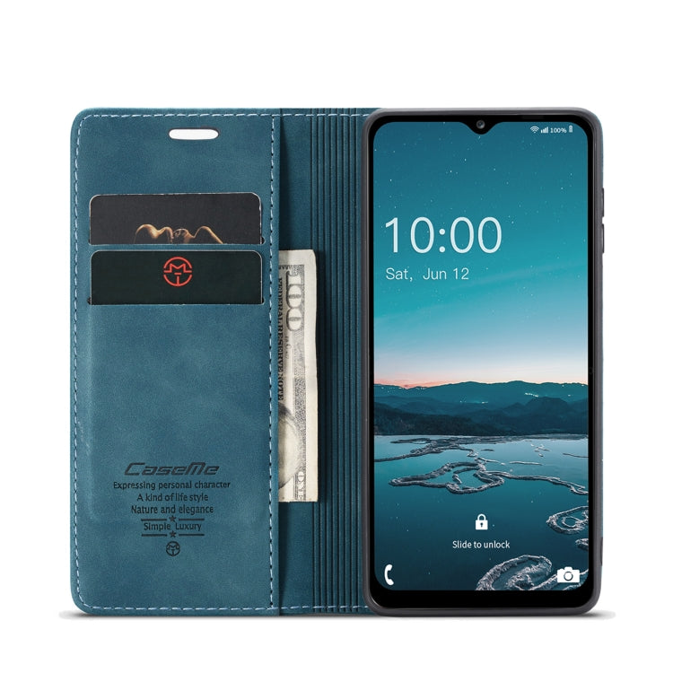 For Samsung Galaxy M33 5G CaseMe 013 Multifunctional Horizontal Flip Leather Phone Case(Blue) - Galaxy Phone Cases by CaseMe | Online Shopping South Africa | PMC Jewellery | Buy Now Pay Later Mobicred