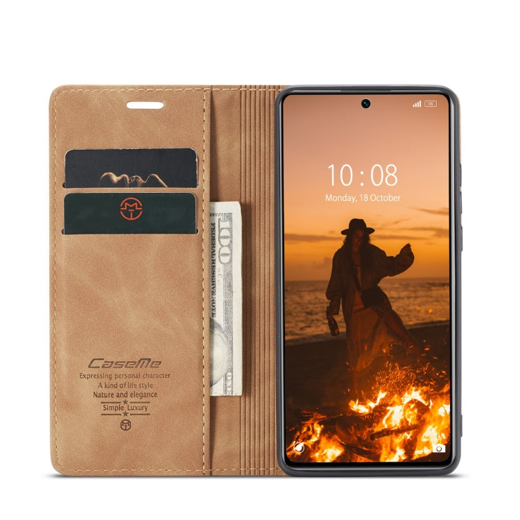 For Xiaomi 12 Lite CaseMe 013 Multifunctional Horizontal Flip Leather Phone Case(Brown) - Xiaomi Cases by CaseMe | Online Shopping South Africa | PMC Jewellery | Buy Now Pay Later Mobicred