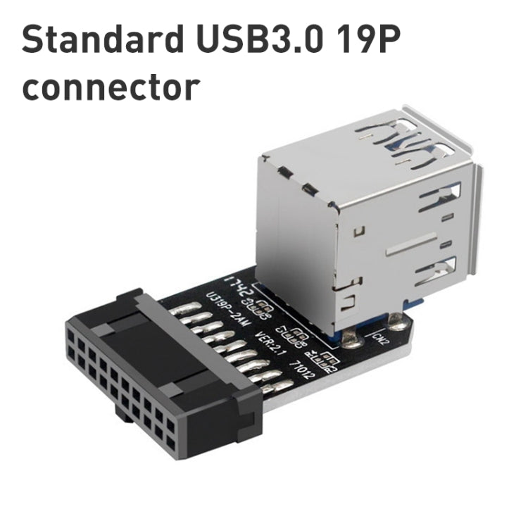 10 PCS 19/20Pin to Dual USB 3.0 Adapter Converter, Model:PH21 - Others by PMC Jewellery | Online Shopping South Africa | PMC Jewellery | Buy Now Pay Later Mobicred