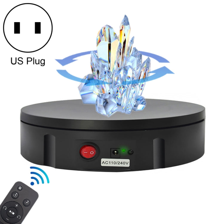 30cm Charging Rotating Display Stand Video Shooting Turntable, Load: 100kg, Power Plug:US Plug(Black) -  by PMC TechLife | Online Shopping South Africa | PMC TechLife | Buy Now Pay Later Mobicred