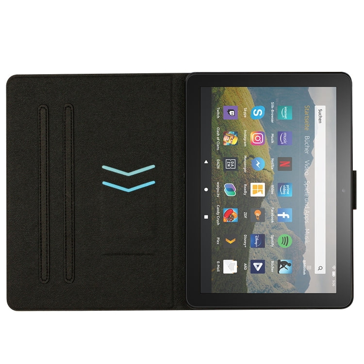 For Amazon Kindle HD 8 2020 Marble Pattern Smart Leather Tablet Case(Pink Blue) - Amazon by PMC TechLife | Online Shopping South Africa | PMC TechLife | Buy Now Pay Later Mobicred