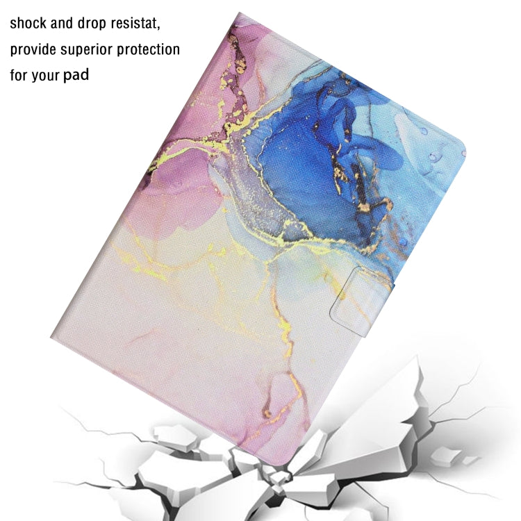 For Amazon Kindle HD 8 2020 Marble Pattern Smart Leather Tablet Case(Pink Blue) - Amazon by PMC TechLife | Online Shopping South Africa | PMC TechLife | Buy Now Pay Later Mobicred