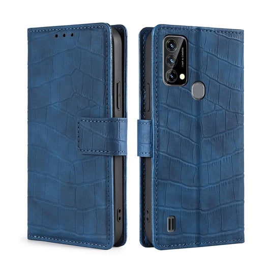 For Blackview A50 Skin Feel Crocodile Magnetic Clasp Leather Phone Case(Blue) - More Brand by PMC Jewellery | Online Shopping South Africa | PMC Jewellery | Buy Now Pay Later Mobicred