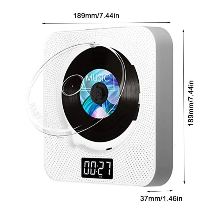 Kecag KC-608 Wall Mounted HD DVD Player Bluetooth CD Player(Blue) - free shipping - PMC Jewellery - Order now!