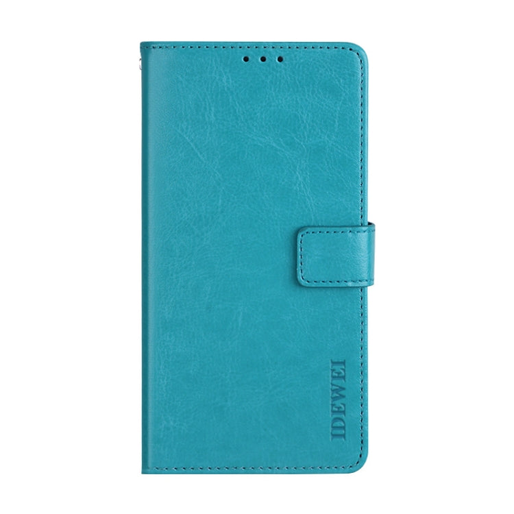 For Doogee X90 idewei Crazy Horse Texture Horizontal Flip Leather Case with Holder & Card Slots & Wallet(Sky Blue) - More Brand by idewei | Online Shopping South Africa | PMC Jewellery | Buy Now Pay Later Mobicred