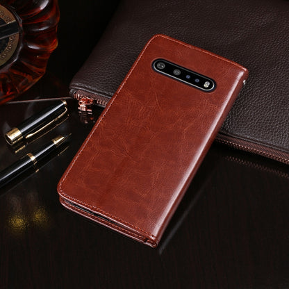 For LG V60 ThinQ idewei Crazy Horse Texture Horizontal Flip Leather Case with Holder & Card Slots & Wallet(Brown) - LG by idewei | Online Shopping South Africa | PMC Jewellery | Buy Now Pay Later Mobicred