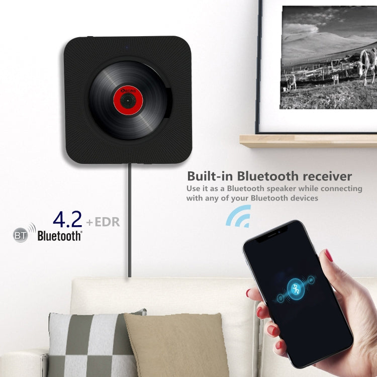 Kecag KC-808 6W Wall Mounted Bluetooth CD Player(White) - free shipping - PMC Jewellery - Order now!