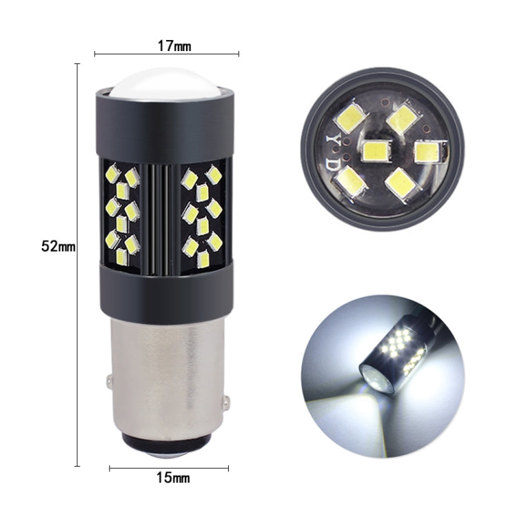 1 Pair 1157 12V 7W Continuous Car LED Fog Light(Red Light) - Fog / Driving Lights by PMC TechLife | Online Shopping South Africa | PMC TechLife | Buy Now Pay Later Mobicred