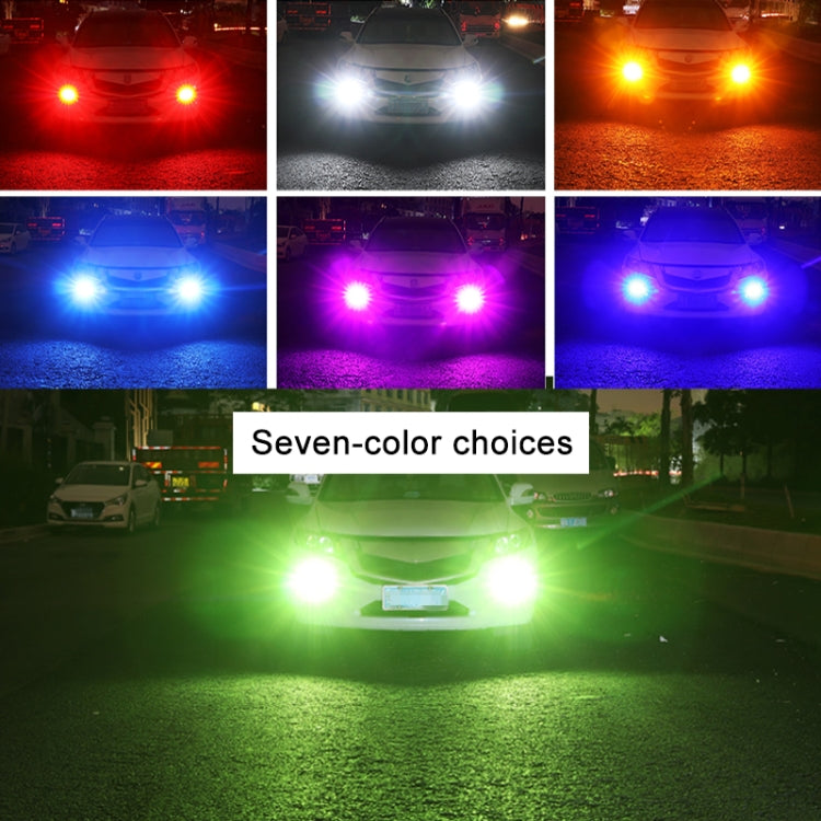 1 Pair 9005 12V 7W Continuous Car LED Fog Light(Orange Light) - Fog / Driving Lights by PMC TechLife | Online Shopping South Africa | PMC TechLife | Buy Now Pay Later Mobicred