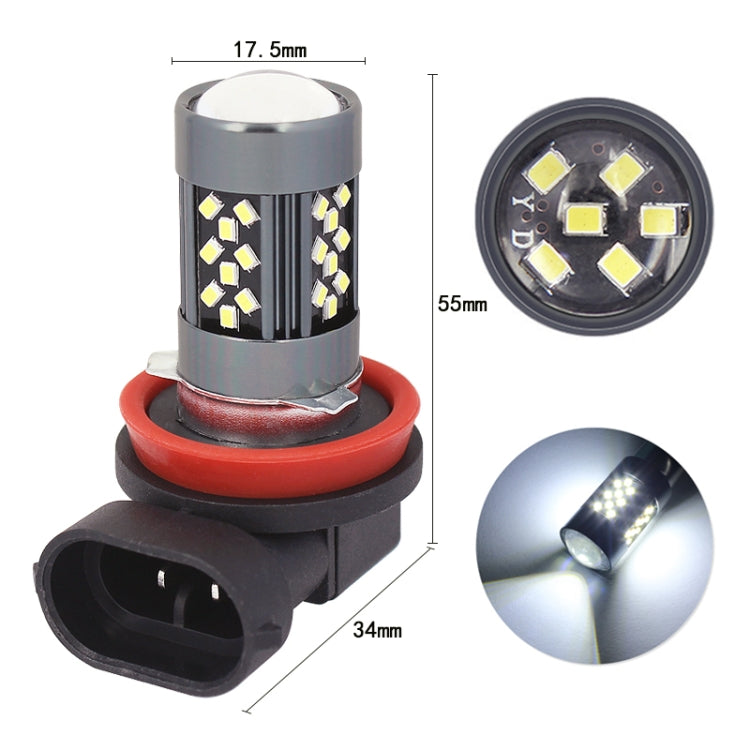 1 Pair H11 12V 7W Strobe Car LED Fog Light(Red Light) - Fog / Driving Lights by PMC Jewellery | Online Shopping South Africa | PMC Jewellery | Buy Now Pay Later Mobicred