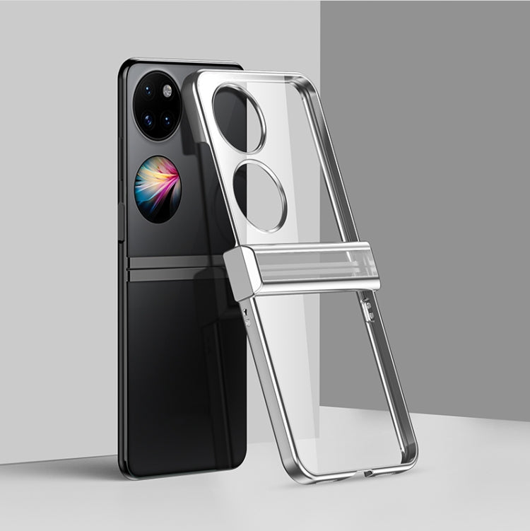 For Huawei P50 Pocket Electroplating PC Full Coverage Shockproof Phone Case(Silver) - Huawei Cases by PMC TechLife | Online Shopping South Africa | PMC TechLife | Buy Now Pay Later Mobicred