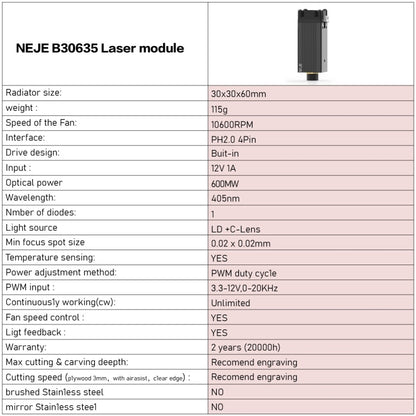 NEJE MASTER 3 Laser Engraver with B30635 Laser Module - DIY Engraving Machines by NEJE | Online Shopping South Africa | PMC Jewellery | Buy Now Pay Later Mobicred