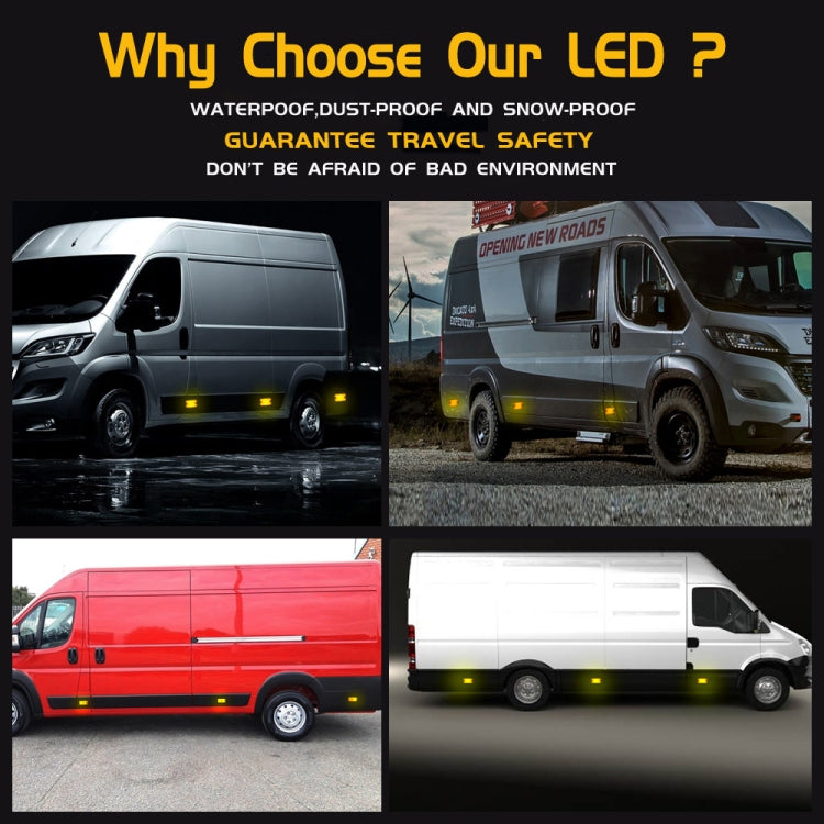 2 PCS 24LED Reflector Brake Light Turn Signal Light(Red Shell Red Light) - Turn Signal by PMC TechLife | Online Shopping South Africa | PMC TechLife | Buy Now Pay Later Mobicred