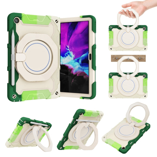 For Lenovo Tab M10 Plus 3rd Gen Armor Contrast Color Silicone + PC Tablet Case(Colorful Green) - Lenovo by PMC Jewellery | Online Shopping South Africa | PMC Jewellery | Buy Now Pay Later Mobicred