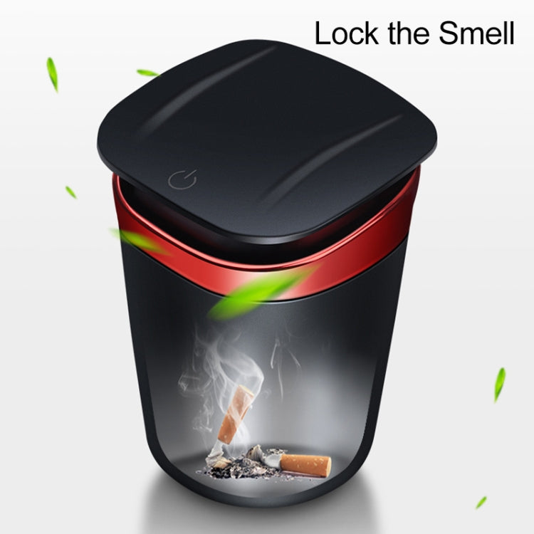Car Portable Metal Ashtray Built-in LED(Silver) - Ashtrays by PMC Jewellery | Online Shopping South Africa | PMC Jewellery | Buy Now Pay Later Mobicred