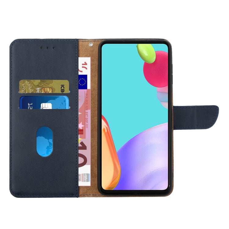 For Infinix Smart 6 Genuine Leather Fingerprint-proof Horizontal Flip Phone Case(Blue) - Infinix Cases by PMC TechLife | Online Shopping South Africa | PMC TechLife | Buy Now Pay Later Mobicred