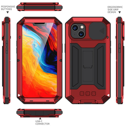 For iPhone 14 Plus R-JUST Shockproof Life Waterproof Dust-proof Case (Red) - iPhone 14 Plus Cases by R-JUST | Online Shopping South Africa | PMC Jewellery