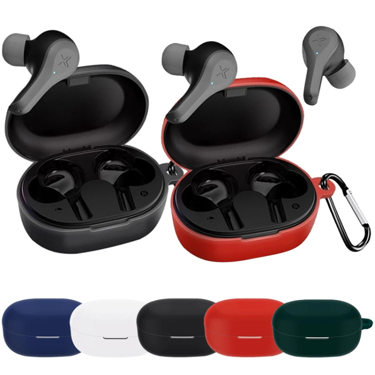 For Edifier Xemal X5 Pure Color Wireless Bluetooth Earphone Silicone Case(Black) - Other Earphone Case by PMC Jewellery | Online Shopping South Africa | PMC Jewellery | Buy Now Pay Later Mobicred