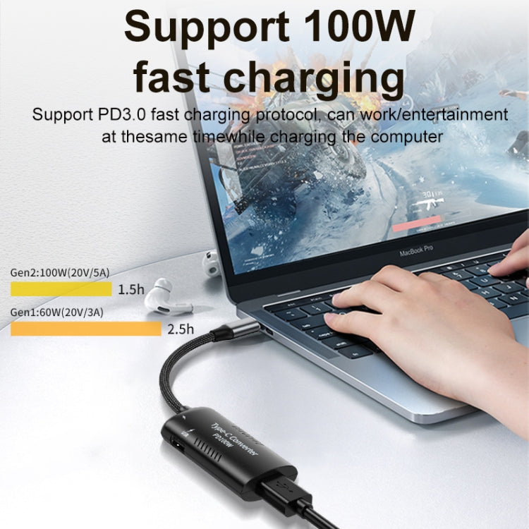 DC7406 + Type-C + USB Female to Type-C Multifunction Apapter - Cable & Adapters by PMC Jewellery | Online Shopping South Africa | PMC Jewellery | Buy Now Pay Later Mobicred