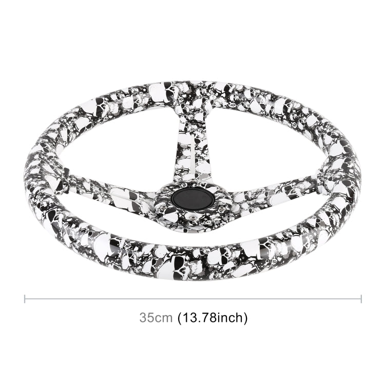 35cm Car Racing Graffiti ABS Steering Wheel(Style 4) - free shipping - PMC TechLife - Order now!
