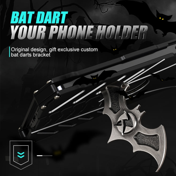For iPhone 14 R-JUST Batman Metal Mobile Phone Protective Case (Black) - iPhone 14 Cases by R-JUST | Online Shopping South Africa | PMC TechLife | Buy Now Pay Later Mobicred