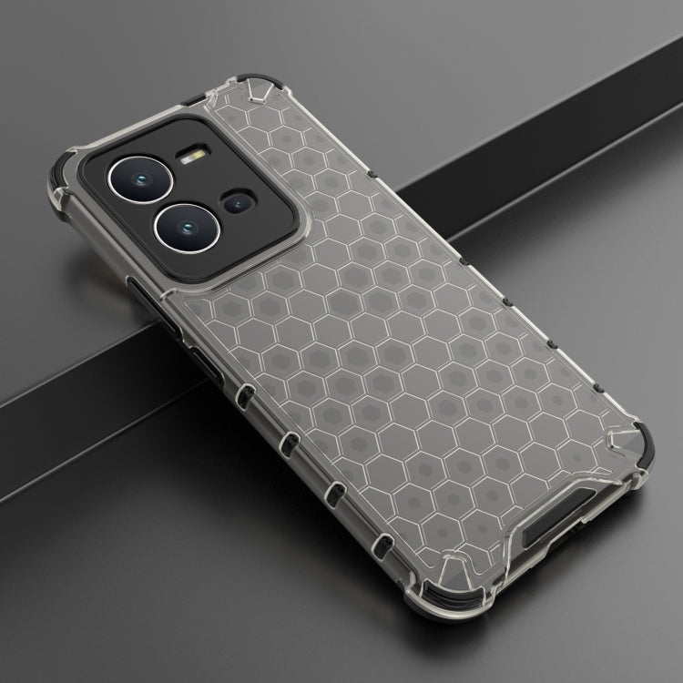 For vivo V25 5G / X80 Lite 5G Honeycomb Phone Case(Black) - vivo Cases by PMC TechLife | Online Shopping South Africa | PMC TechLife | Buy Now Pay Later Mobicred