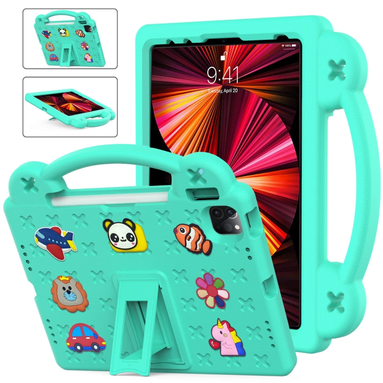 Handle Kickstand Children EVA Shockproof Tablet Case For iPad Pro 11 2018 / 2020 / 2021(Mint Green) - More iPad Cases by PMC Jewellery | Online Shopping South Africa | PMC Jewellery