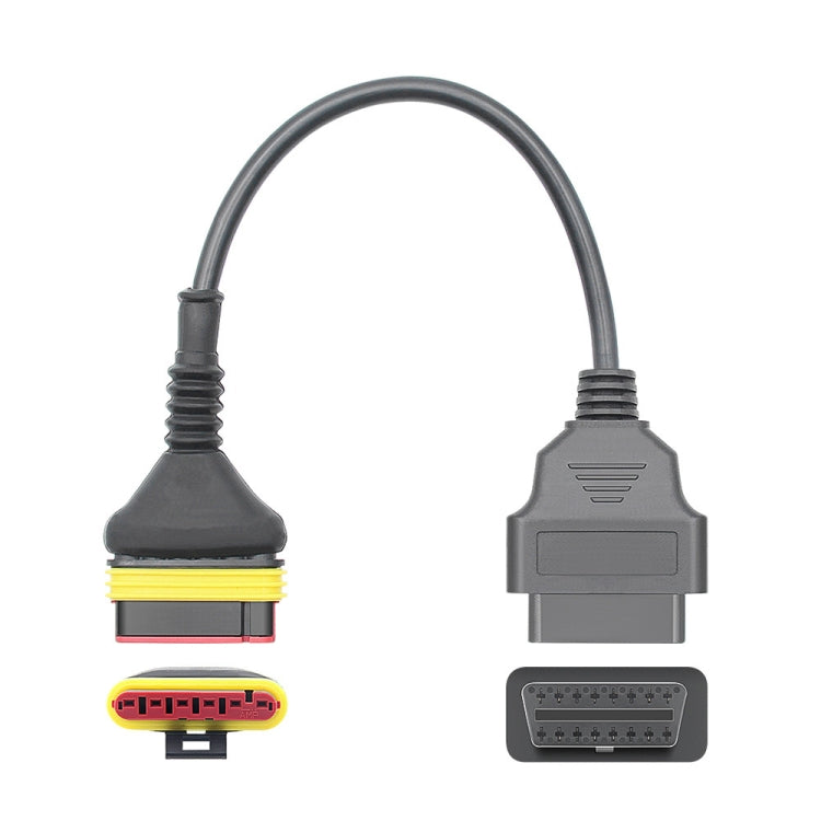 Motorcycle OBD 6 Pin to 16 Pin Adapter Cable for Benelli - Cables & Connectors by PMC TechLife | Online Shopping South Africa | PMC TechLife | Buy Now Pay Later Mobicred