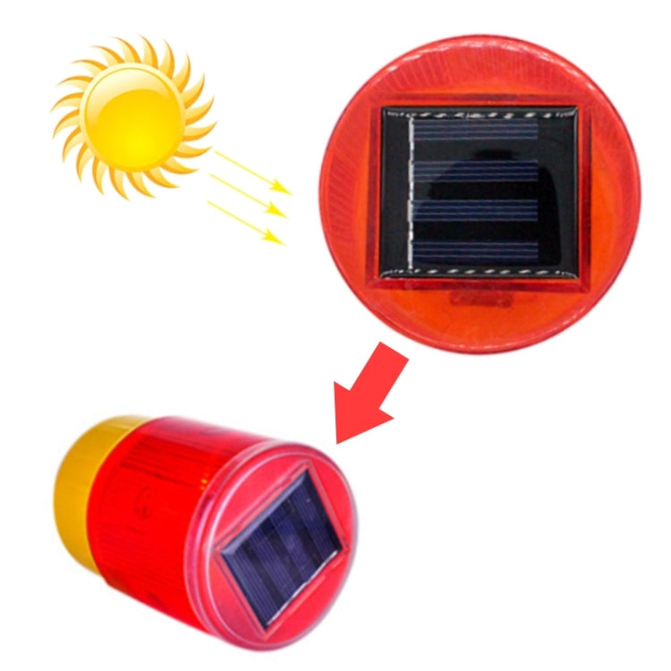 Night Solar Safety Warning Flash Light, Specification:01 Screw Fixed(Yellow) - Warning Lights by PMC Jewellery | Online Shopping South Africa | PMC Jewellery | Buy Now Pay Later Mobicred