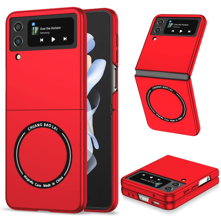 For Samsung Galaxy Z Flip4 Magsafe Magnetic Folding PC Phone Case(Red) - Galaxy Z Flip4 5G Cases by PMC Jewellery | Online Shopping South Africa | PMC Jewellery