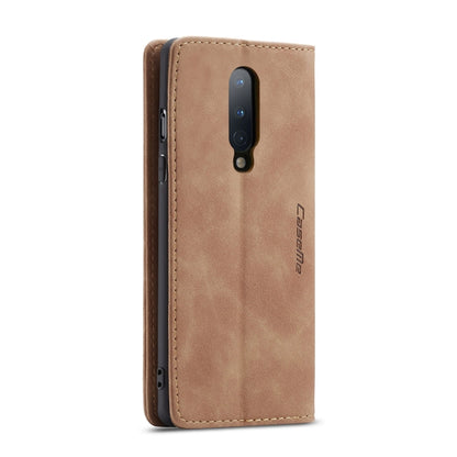 For OnePlus 8 CaseMe Multifunctional Horizontal Flip Leather Case, with Card Slot & Holder & Wallet(Brown) - OnePlus Cases by CaseMe | Online Shopping South Africa | PMC Jewellery | Buy Now Pay Later Mobicred