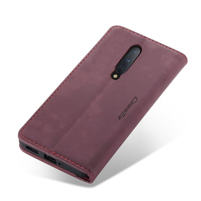 For OnePlus 8 CaseMe Multifunctional Horizontal Flip Leather Case, with Card Slot & Holder & Wallet(Wine Red) - OnePlus Cases by CaseMe | Online Shopping South Africa | PMC Jewellery | Buy Now Pay Later Mobicred