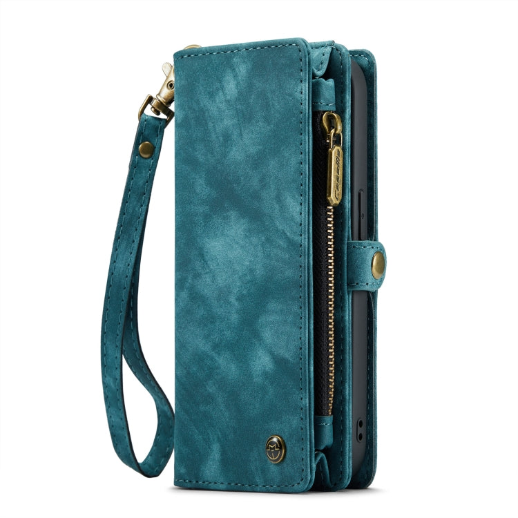 For iPhone 14 Pro CaseMe 008 Detachable Multifunctional Leather Phone Case(Blue) - free shipping - PMC Jewellery - Order now!