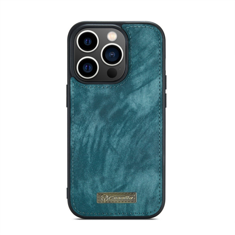 For iPhone 14 Pro CaseMe 008 Detachable Multifunctional Leather Phone Case(Blue) - free shipping - PMC Jewellery - Order now!