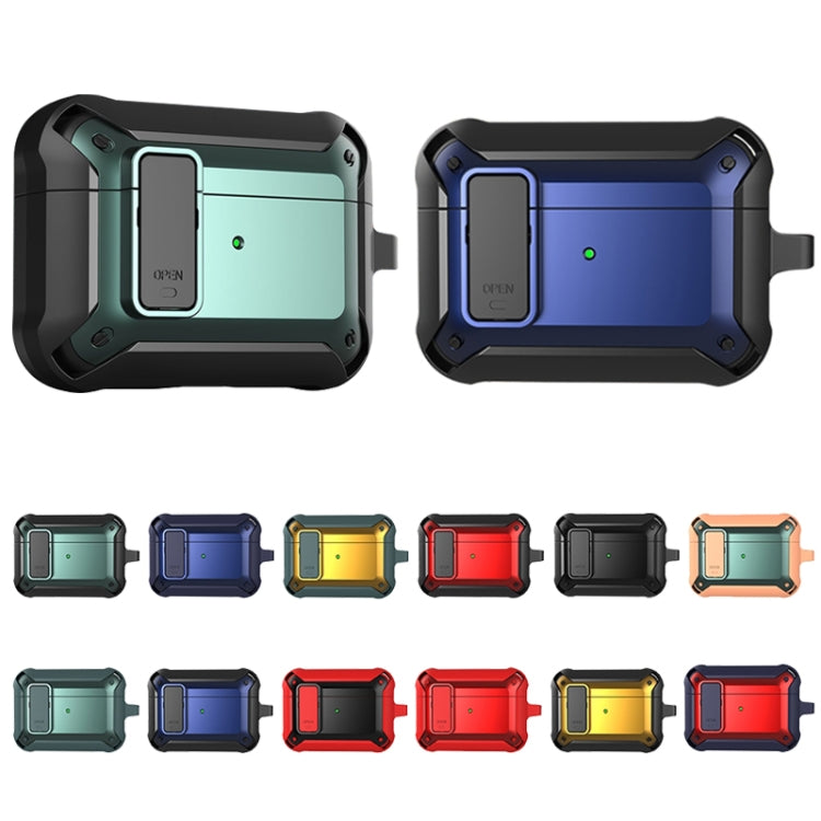 For AirPods Pro 2 Wireless Earphones Shockproof Bumblebee Silicone Protective Case(Black Green) - For AirPods Pro 2 by PMC Jewellery | Online Shopping South Africa | PMC Jewellery | Buy Now Pay Later Mobicred