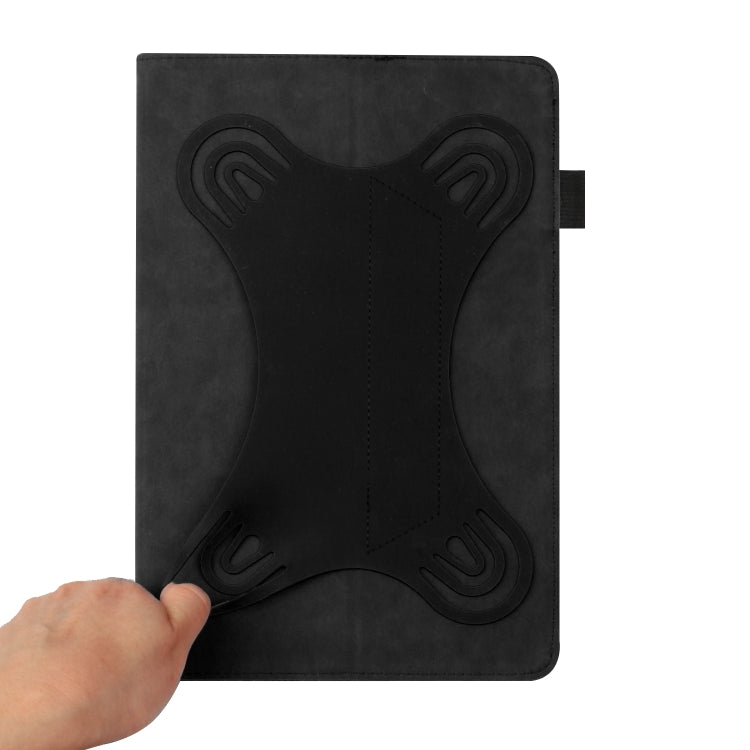 For 8 inch Life Tree Pattern Flip Universal Leather Tablet Case(Black) - 8 inch by PMC TechLife | Online Shopping South Africa | PMC TechLife | Buy Now Pay Later Mobicred