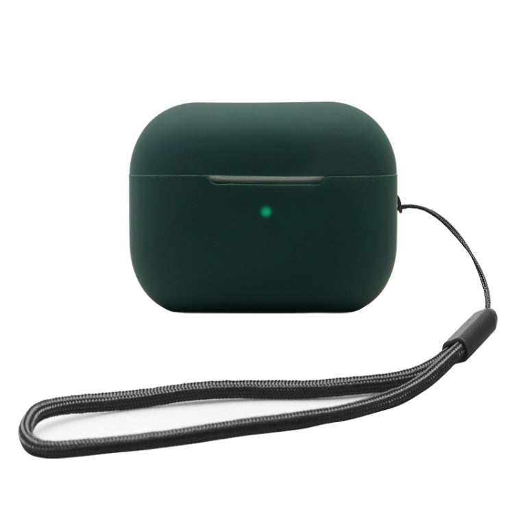 For AirPods Pro 2 2.0mm Solid Color Silicone Protective Cover(Green) - For AirPods Pro 2 by PMC Jewellery | Online Shopping South Africa | PMC Jewellery | Buy Now Pay Later Mobicred