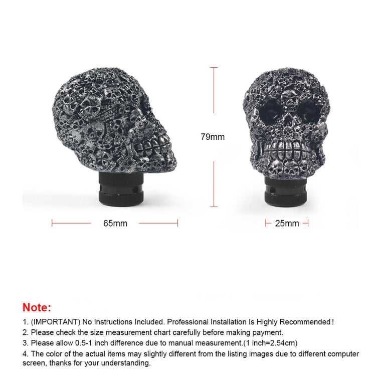 Car Skull Manual Shift Lever Gear Head(Black) - Shift Knob by PMC Jewellery | Online Shopping South Africa | PMC Jewellery | Buy Now Pay Later Mobicred