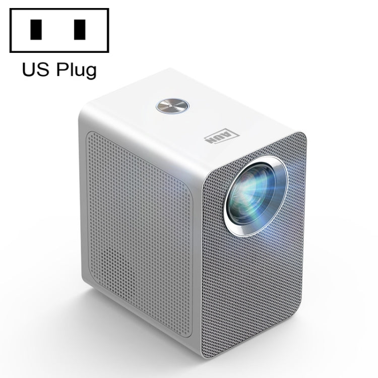 AUN ET50 4 inch 180 Lumens 1920x1080P Smart LED Mini Projector, Plug Type:US Plug(White) - LED Projector by AUN | Online Shopping South Africa | PMC Jewellery | Buy Now Pay Later Mobicred