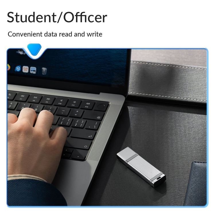 ORICO UFS Flash Drive, Read: 411MB/s, Write: 353MB/s, Memory:256GB, Port:USB-A(Silver) - USB Flash Drives by ORICO | Online Shopping South Africa | PMC Jewellery | Buy Now Pay Later Mobicred