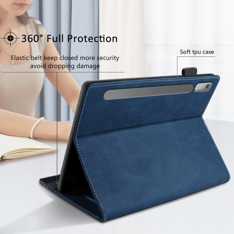 For Lenovo Tab P11 Pro Gen 2 Splicing Series Tablet PC Leather Case(Royal Blue) - free shipping - PMC TechLife - Order now!