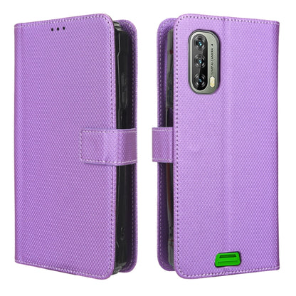 For Blackview BV7100 Diamond Texture Leather Phone Case(Purple) - More Brand by PMC Jewellery | Online Shopping South Africa | PMC Jewellery | Buy Now Pay Later Mobicred