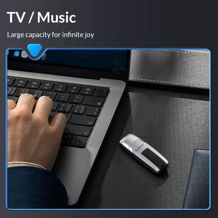 ORICO USB Flash Drive, Read: 100MB/s, Write: 50MB/s, Memory:64GB, Port:USB-A(Silver) - free shipping - PMC Jewellery - Order now!