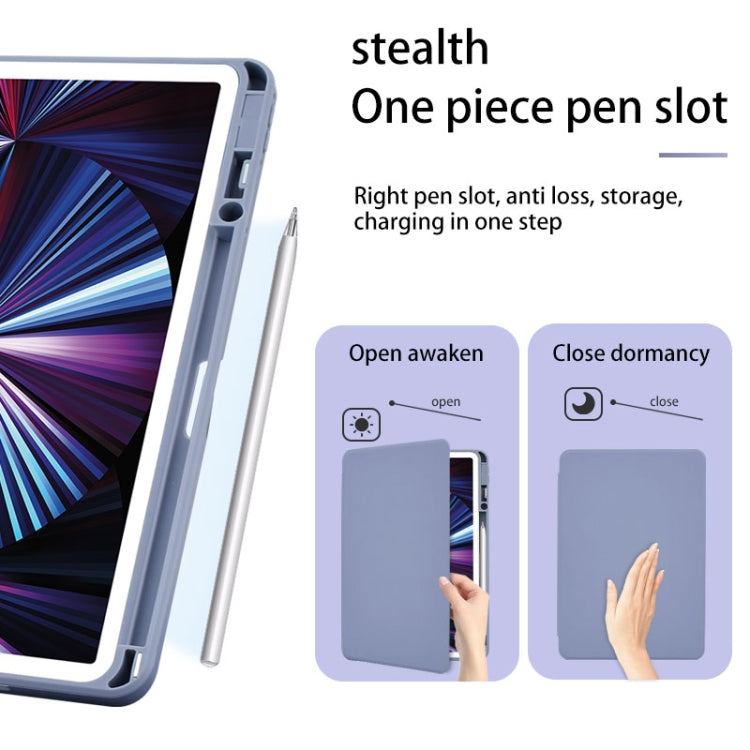 For Huawei MatePad 11 2021 Acrylic 360 Degree Rotation Holder Tablet Leather Case(Black) - Huawei by PMC TechLife | Online Shopping South Africa | PMC TechLife | Buy Now Pay Later Mobicred