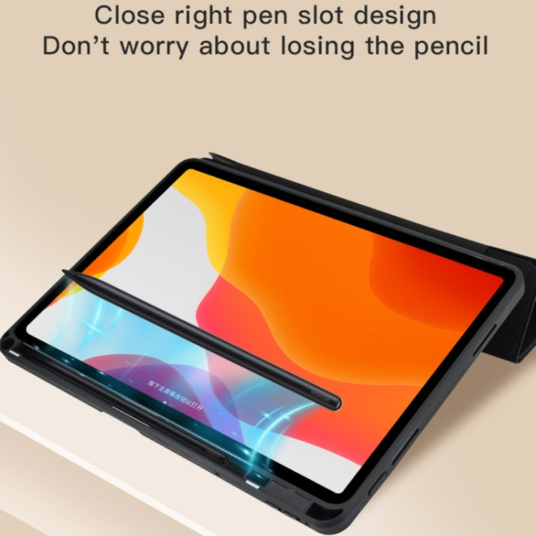 For Nokia T20 Acrylic 2 in 1 Y-fold Smart Leather Tablet Case(Lavender Purple) - Nokia by PMC TechLife | Online Shopping South Africa | PMC TechLife | Buy Now Pay Later Mobicred