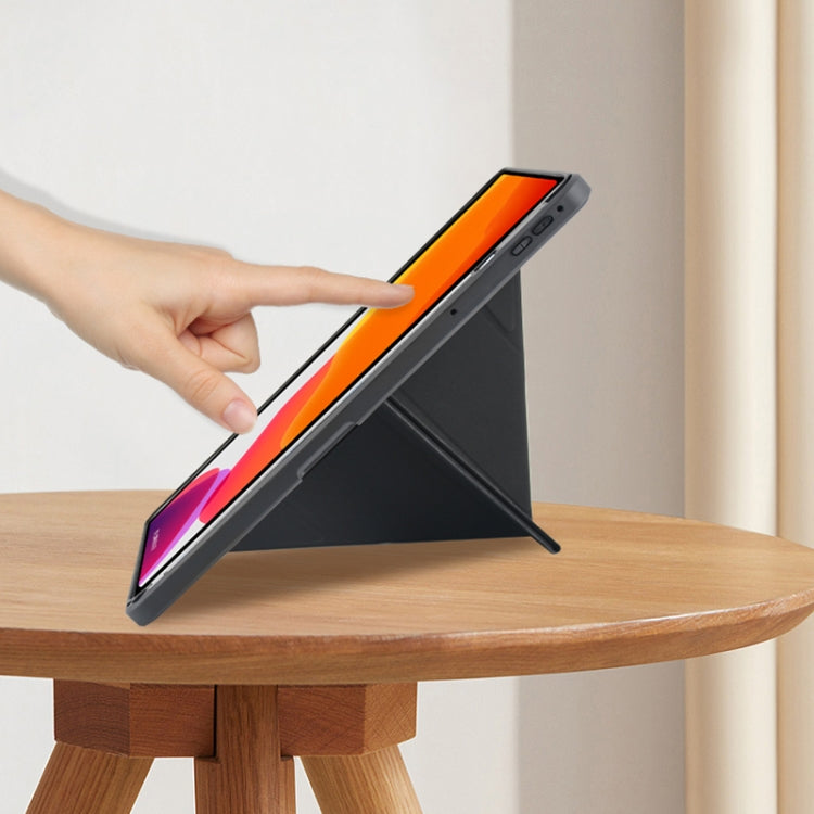 For OPPO Pad 11 2022 Acrylic 2 in 1 Y-fold Smart Leather Tablet Case(Pink) - OPPO by PMC TechLife | Online Shopping South Africa | PMC TechLife | Buy Now Pay Later Mobicred