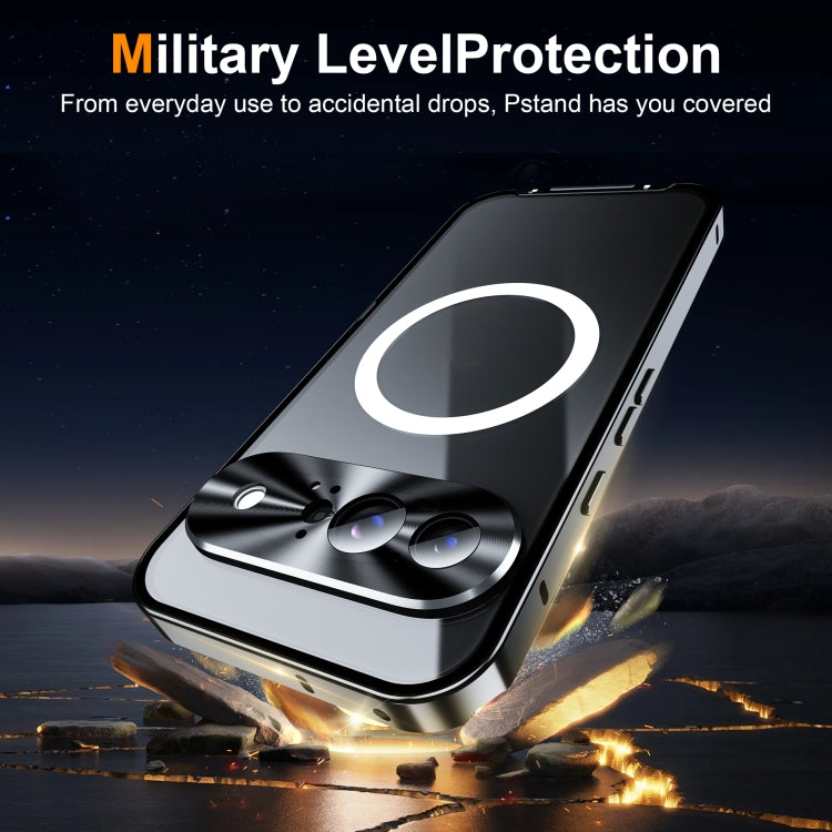 For Google Pixel 9 MagSafe Magnetic Frosted Metal Phone Case(Black) - Google Cases by PMC TechLife | Online Shopping South Africa | PMC TechLife | Buy Now Pay Later Mobicred